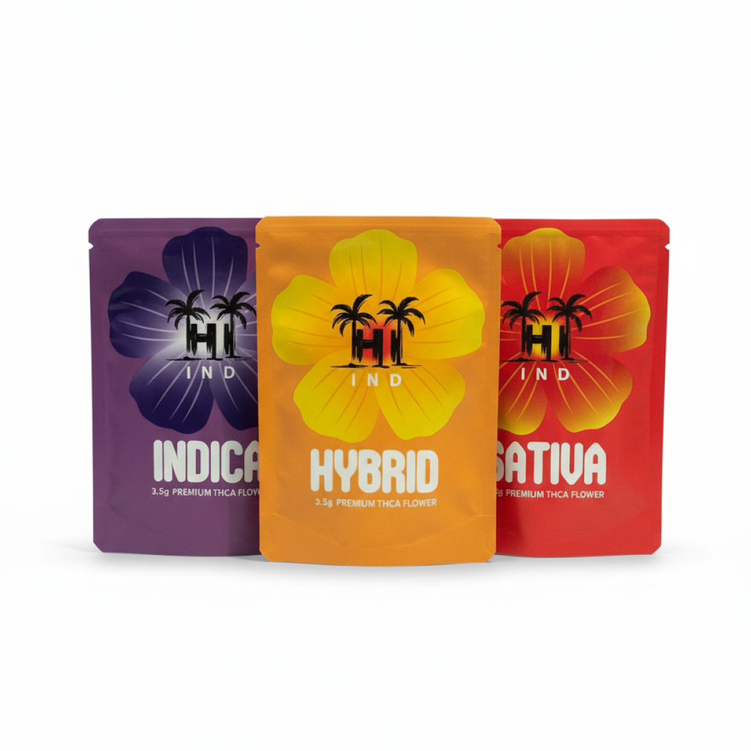 HI IND THCa flower bud — premium small-batch cannabis flower grown in Hawaii for potency and purity