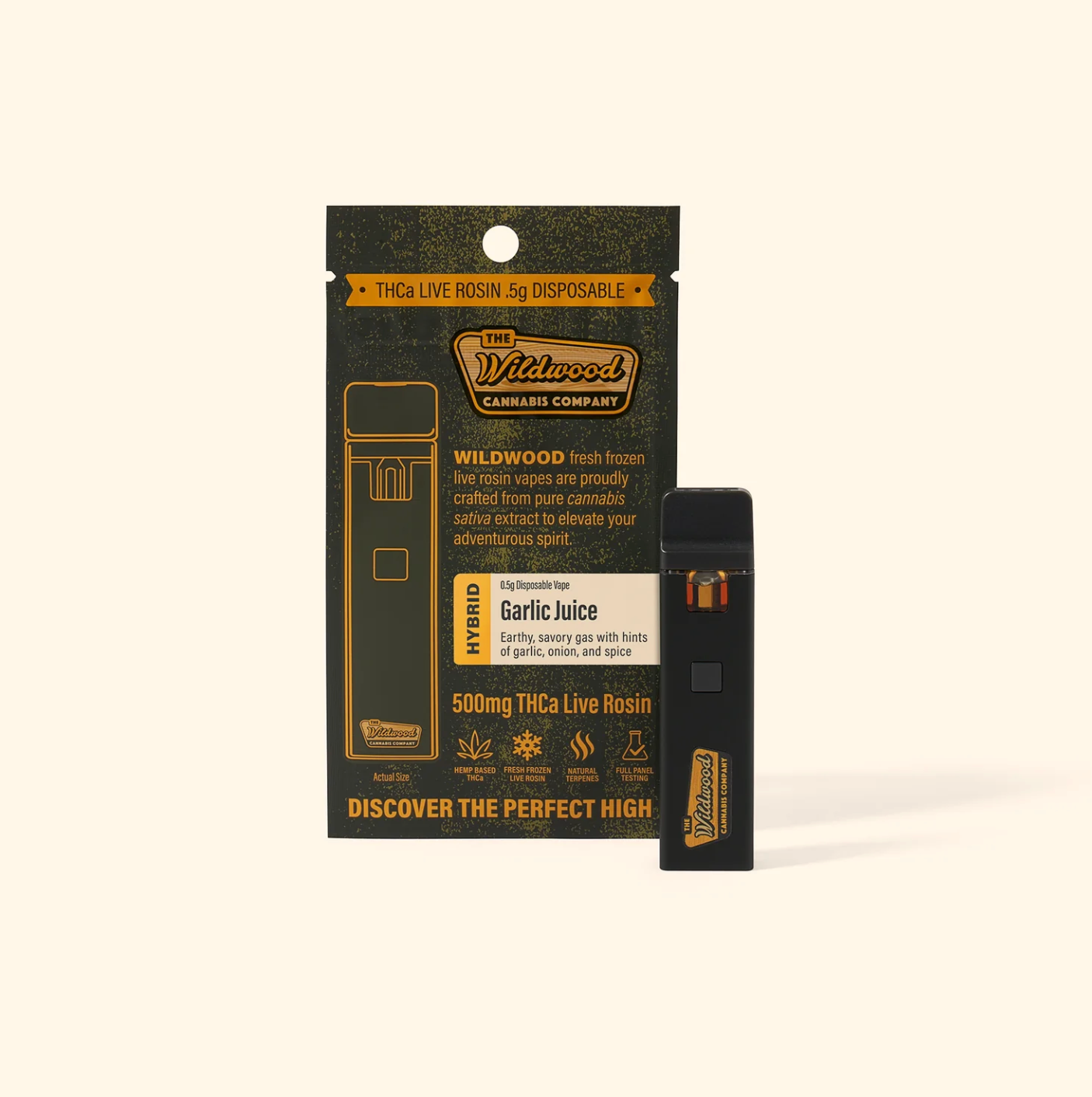 Wildwood Fresh Frozen Live Rosin O.5g Disposible