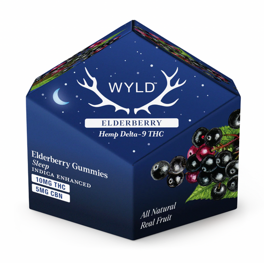 Wyld Delta-9 THC + CBN Gummies — Elderberry (Sleep Blend)